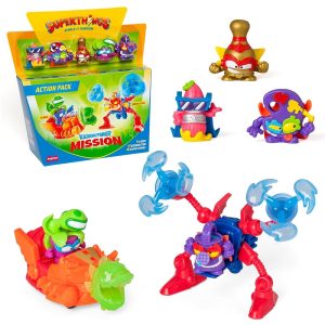 Magicbox Super Things Kazoom Power Mission Action zestaw figurek, zabawki Nino Bochnia, pomysł na prezent dla 4 latka, super things zestaw 5 figurek