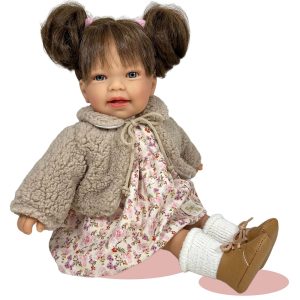 Nines d'onil lalka hiszpańska z dźwiękiem Little Susi Friends 40 cm 4251L, zabawki Nino Bochnia, pomysł na prezent dla 3 latki, laka bobas jak żywa, lalka pachnąca budyniem waniliowym, pachnąca lalka