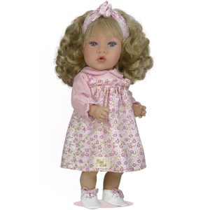 Nines d'onil lalka hiszpańska z dźwiękiem Susette Liberty 45 cm 6321, zabawki Nino Bochnia, pomysł na prezent dla 3 latki, śliczna lalka jak żywa, lalka bobas pachnie budyniem waniliowym