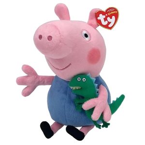 Pluszak ty beanie babies Świnka Peppa George, zabawki Nino Bochnia, pomysł na prezent dla 4 latka, maskotka George, pluszak George