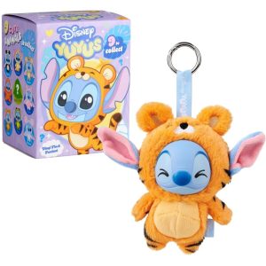 Simba Disney Yuyus Stitch Pluszak Breloczek niespodzianka 15 cm, zabawki Nino Bochnia, pomysł na prezent dla 5 latka, pluszak niespodzianka Stitch w przebraniu