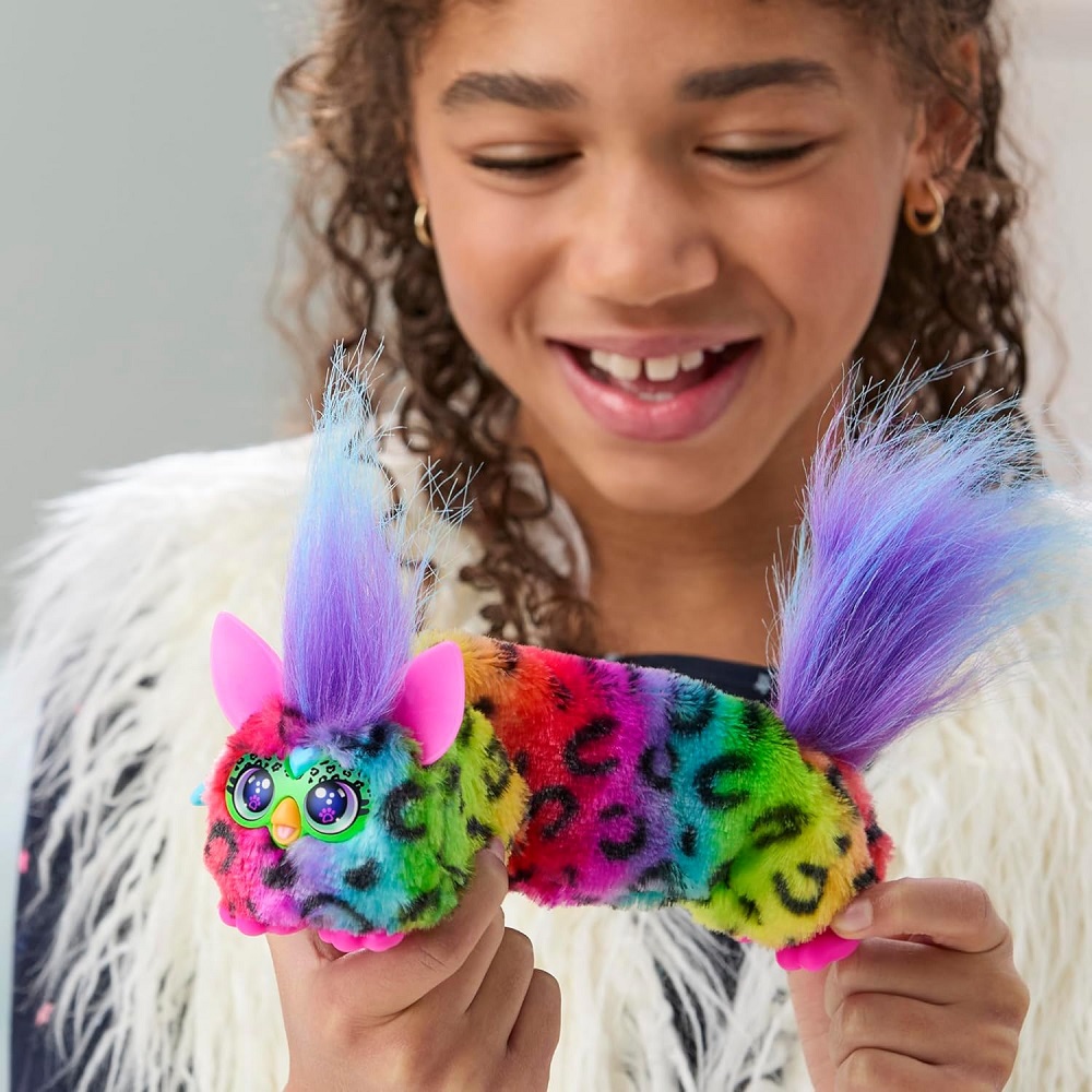 Hasbro Dj Furby Furblets interaktywna maskotka Rain Bow Kat, zabawki Nino Bochnia, interaktywny pluszak maskotka ferbi