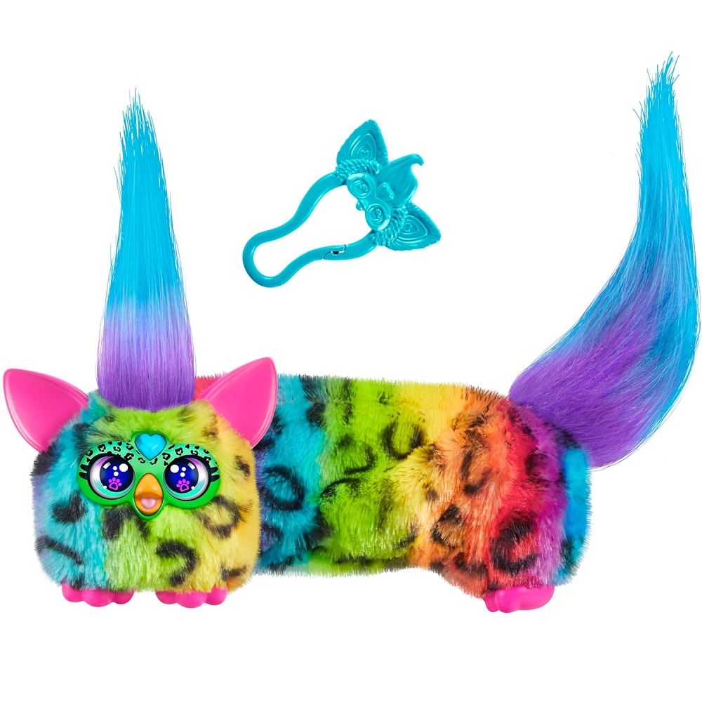 Hasbro Dj Furby Furblets interaktywna maskotka Rain Bow Kat, zabawki Nino Bochnia, interaktywny pluszak maskotka ferbi