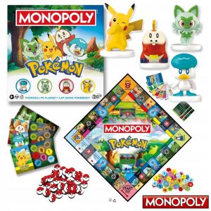 Hasbro Gra Monopoly Pokemon gra strategiczna, zabawki Nino Bochnia, gra strategiczna w pokemony, monopoly Pokemon