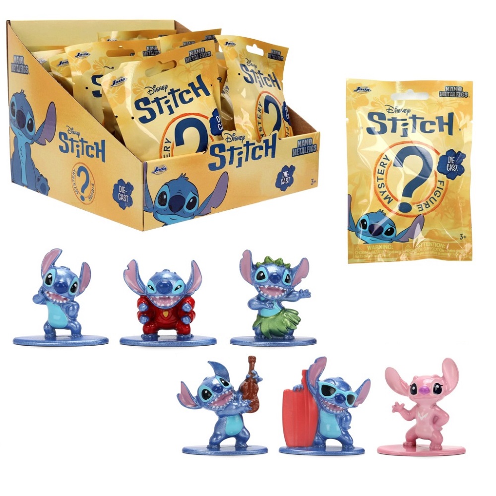 Jada Toys Lilo i Stitch Metalowa Figurka Saszetka Nano Metalfigs, zabawki Nino Bochnia, pomysł na prezent dla 4 latka, metalowe figurki z Lilo i Stitch