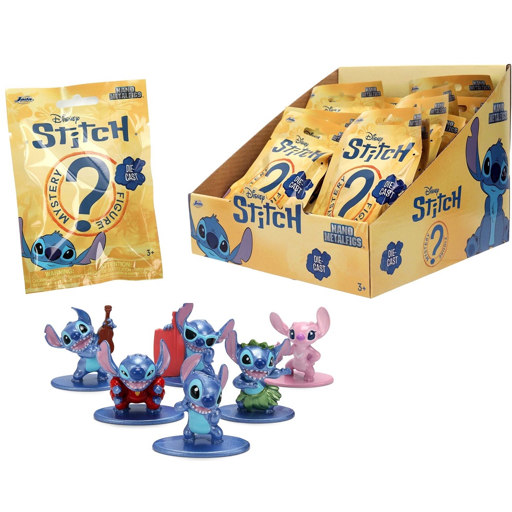 Jada Toys Lilo i Stitch Metalowa Figurka Saszetka Nano Metalfigs, zabawki Nino Bochnia, pomysł na prezent dla 4 latka, metalowe figurki z Lilo i Stitch