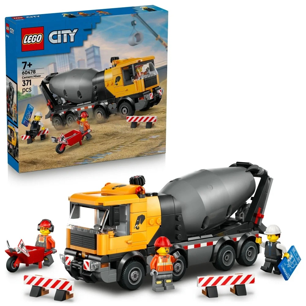 Klocki Lego City 60478 Betoniarka, zabawki nino Bochnia, pomysł na prezent dla 7 latka, lego city 60478