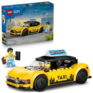 Klocki Lego City 60487 Żółta taksówka, zabawki Nino Bochnia, pomysł na prezent dla 5 latka, lego city klocki lego 60487, żółte taxi