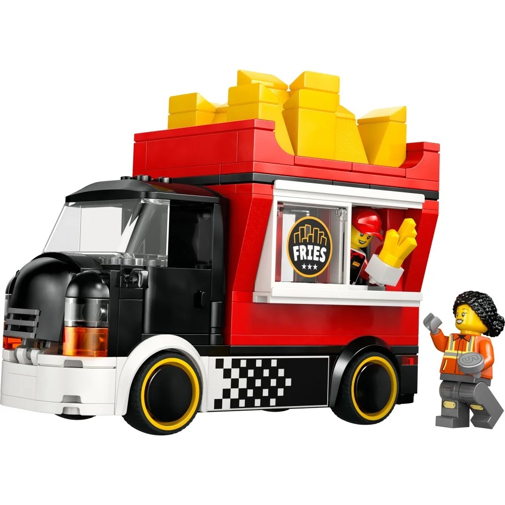 Klocki Lego City 60488 Food truck z frytkami, zabawki Nino Bochnia, pomysł na prezent dla 5 latka, lego city 60488, lego 60488