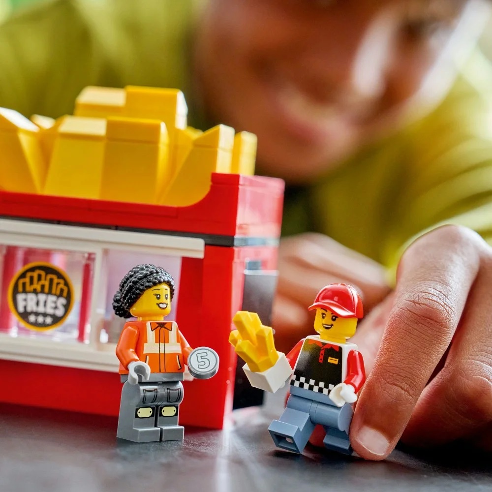 Klocki Lego City 60488 Food truck z frytkami, zabawki Nino Bochnia, pomysł na prezent dla 5 latka, lego city 60488, lego 60488
