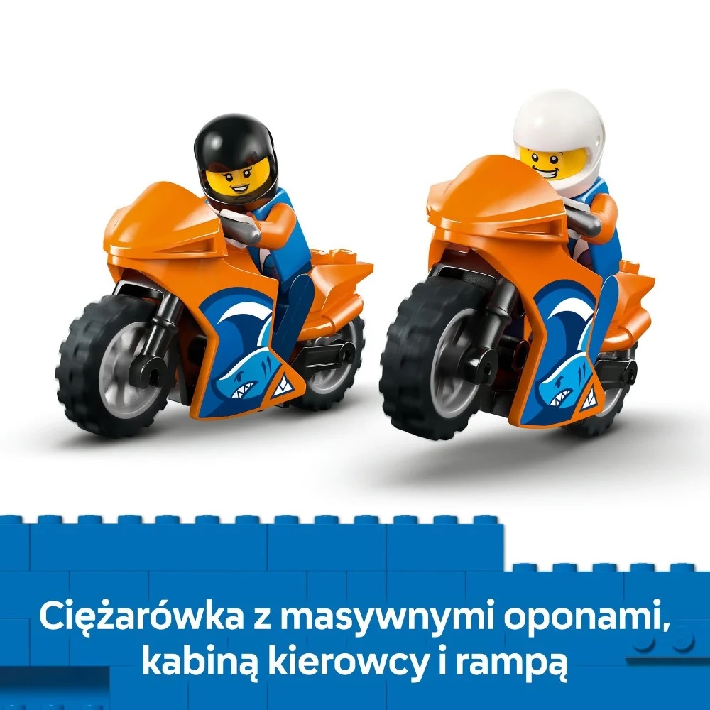 Klocki Lego City 60491 Laweta dla motocykli, zabawki Nino Bochnia, pomysł na prezent dla 4 latka, klocki lego do budowania dla mniejszych dzieci, lego 60491