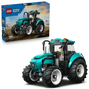 Klocki Lego City 60498 Traktor, zabawki Nino Bochnia, pomysł na prezent dla 6 latka, lego Traktor lego maszyna rolnicza, turkusowy traktor z lego