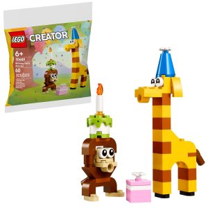 Klocki Lego Creator 30689 Urodzinowe zwierzaki, zabawki Nino Bochnia, pomysł na prezent dla 6 latka, klocki lego creator w woreczku