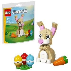Klocki Lego Creator 30716 Uroczy zajączek wielkanocny, zabawki Nino Bochnia, pomysł na prezent dla 6 latki, lego w woreczku, drobiazg z klocków lego