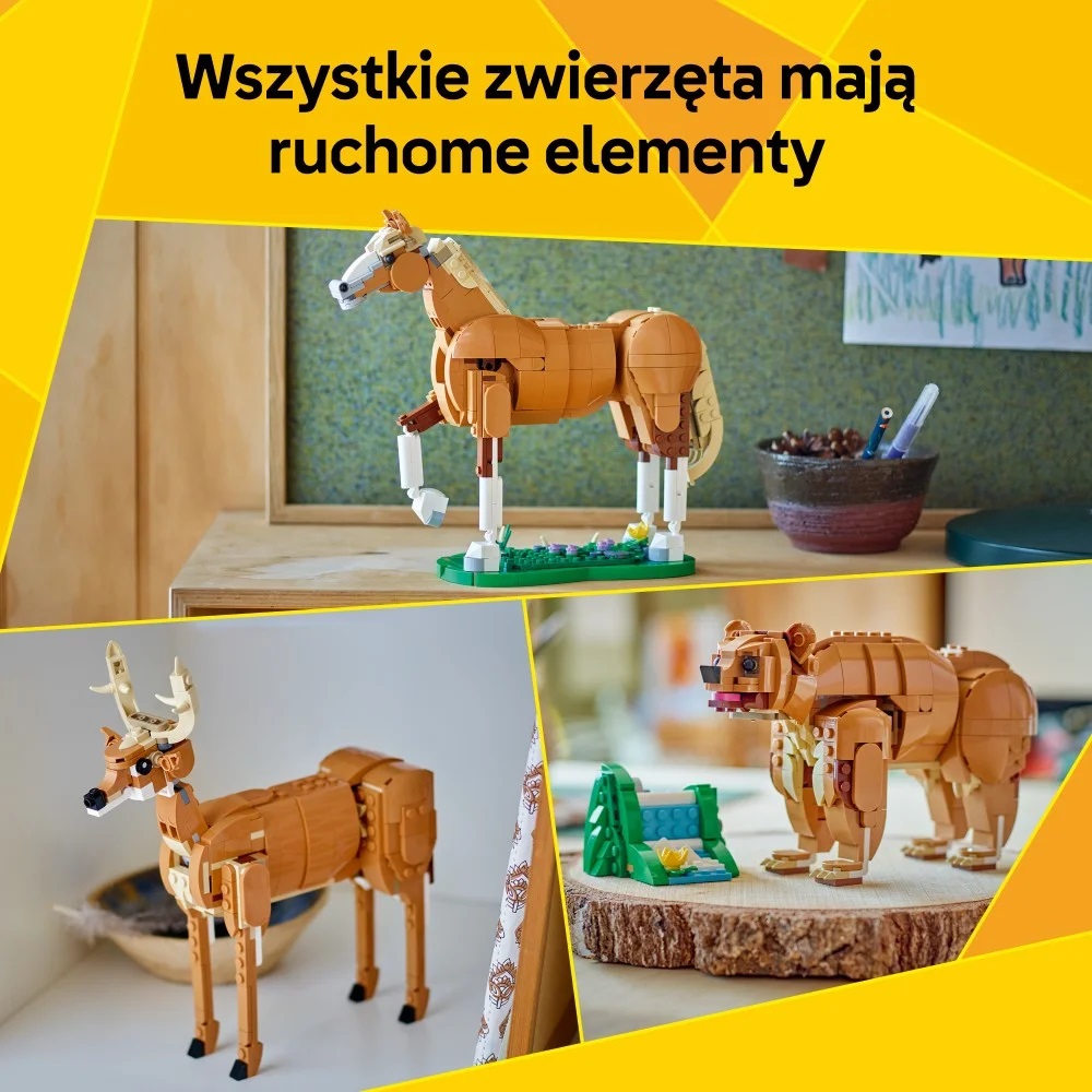 Klocki Lego Creator 31166 Piękny koń, zabawki Nino Bochnia, pomysł na prezent dla 9 latki, lego creator 3w1, lego koń