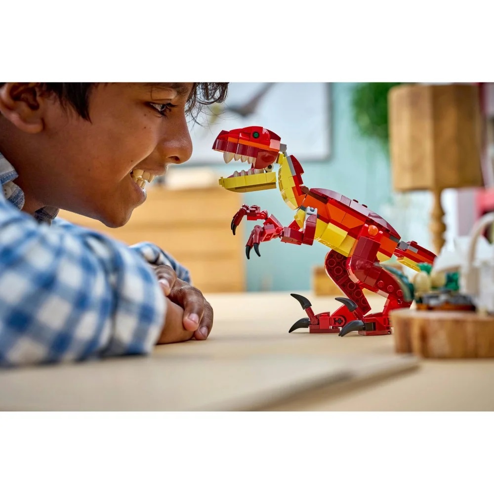Klocki Lego Creator 31379 Groźny dinozaur, zabawki Nino Bochnia, pomysł na prezent dla 8 latka, lego z dinozaurami, lego 3w1 dinozaur