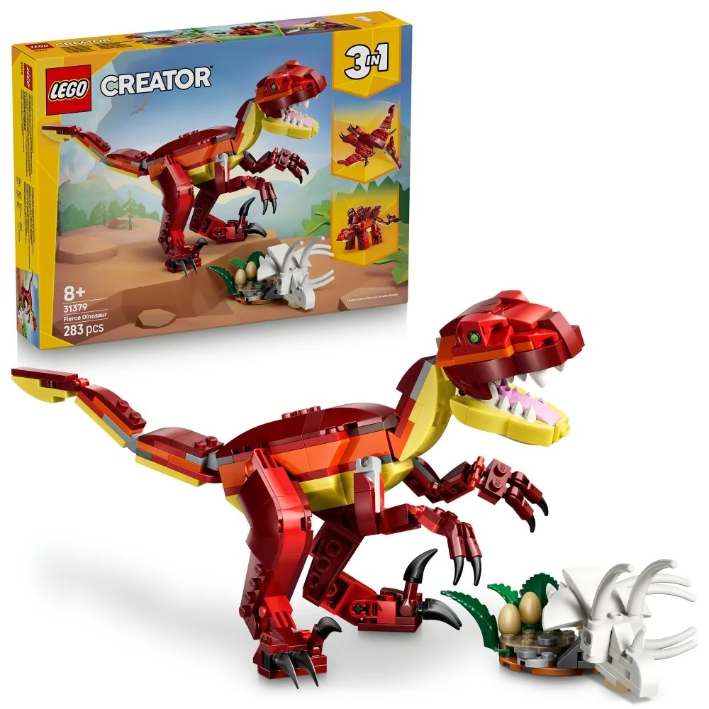 Klocki Lego Creator 31379 Groźny dinozaur, zabawki Nino Bochnia, pomysł na prezent dla 8 latka, lego z dinozaurami, lego 3w1 dinozaur