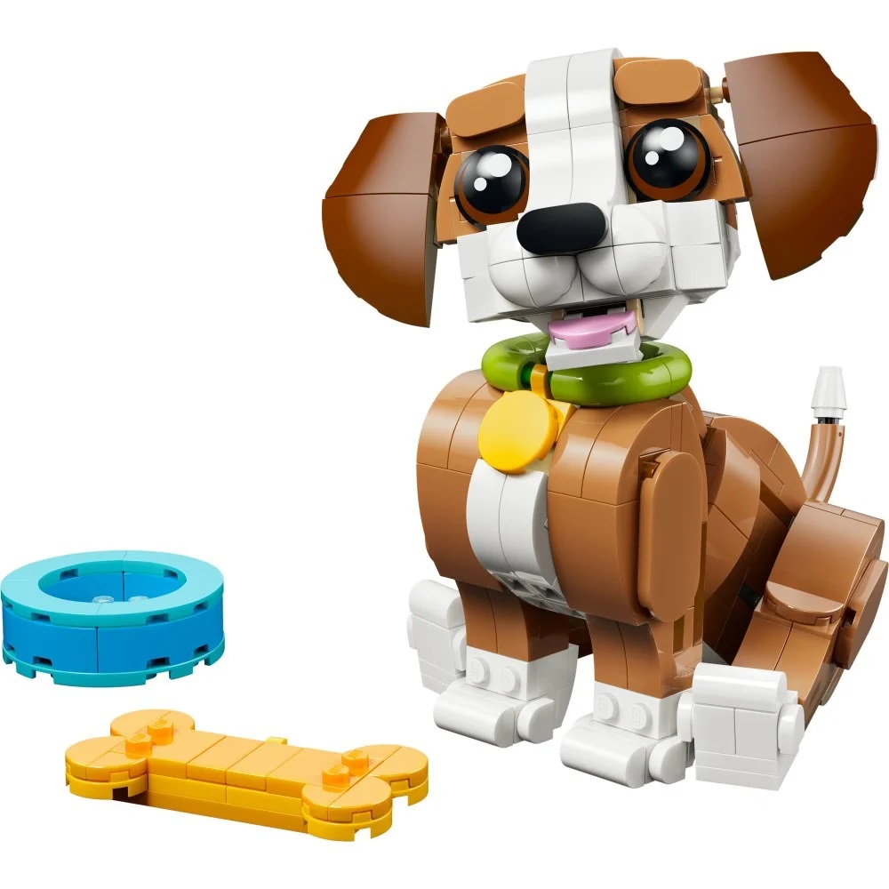 Klocki Lego Creator 31382 Urocze zwierzątka Psotny szczeniaczek, zabawki Nino Bochnia, pomysł na prezent dla 8 latki, lego creator 3w1, klocki lego 31382 piesek