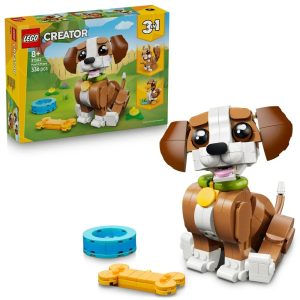 Klocki Lego Creator 31382 Urocze zwierzątka Psotny szczeniaczek, zabawki Nino Bochnia, pomysł na prezent dla 8 latki, lego creator 3w1, klocki lego 31382 piesek