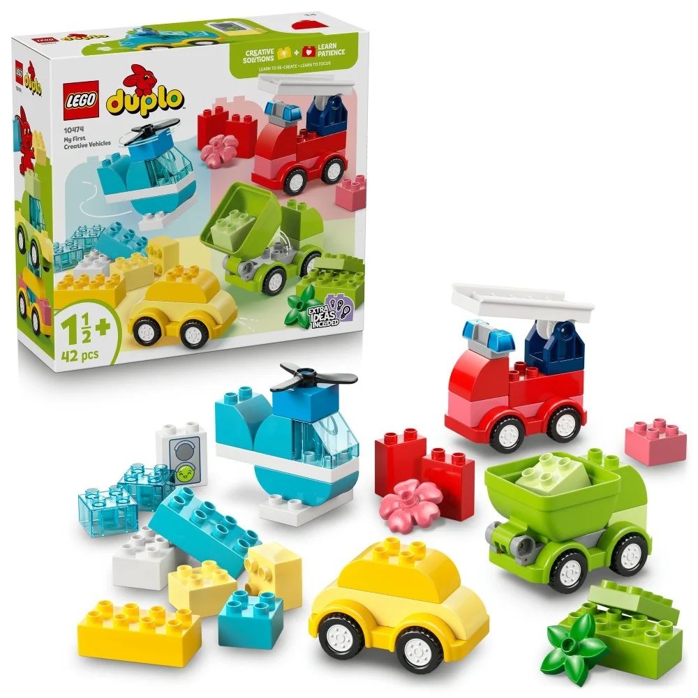 Klocki Lego Duplo 10474 Kreatywne pojazdy, zabawki Nino Bochnia, pomysł na prezent dla 2 latka, klocki Lego Duplo, lego duplo pojazdy