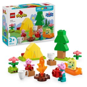Klocki Lego Duplo Świnka Peppa 10452 Wyprawa na biwak, zabawki Nino Bochnia, pomysł na prezent dla 2 latki, lego Duplo świnka Peppa