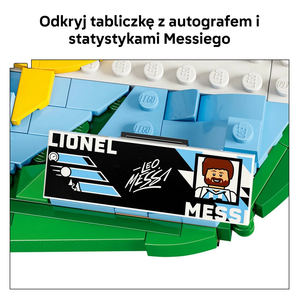 Klocki Lego Editions 43011 Lionel Messi piłkarskie momenty, zabawki Nino bochnia, pomysł na prezent dla miłośnika piłki nożnej, Lego Lionel Messi