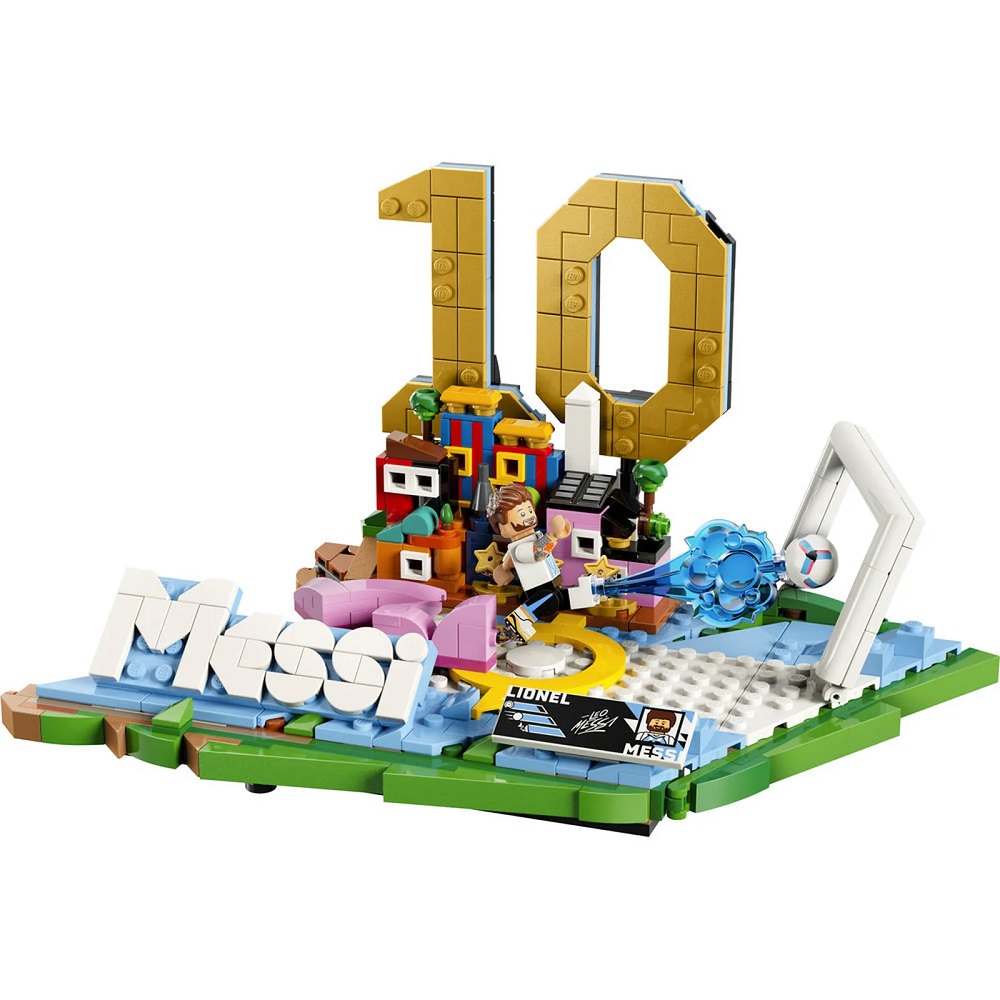 Klocki Lego Editions 43011 Lionel Messi piłkarskie momenty, zabawki Nino bochnia, pomysł na prezent dla miłośnika piłki nożnej, Lego Lionel Messi