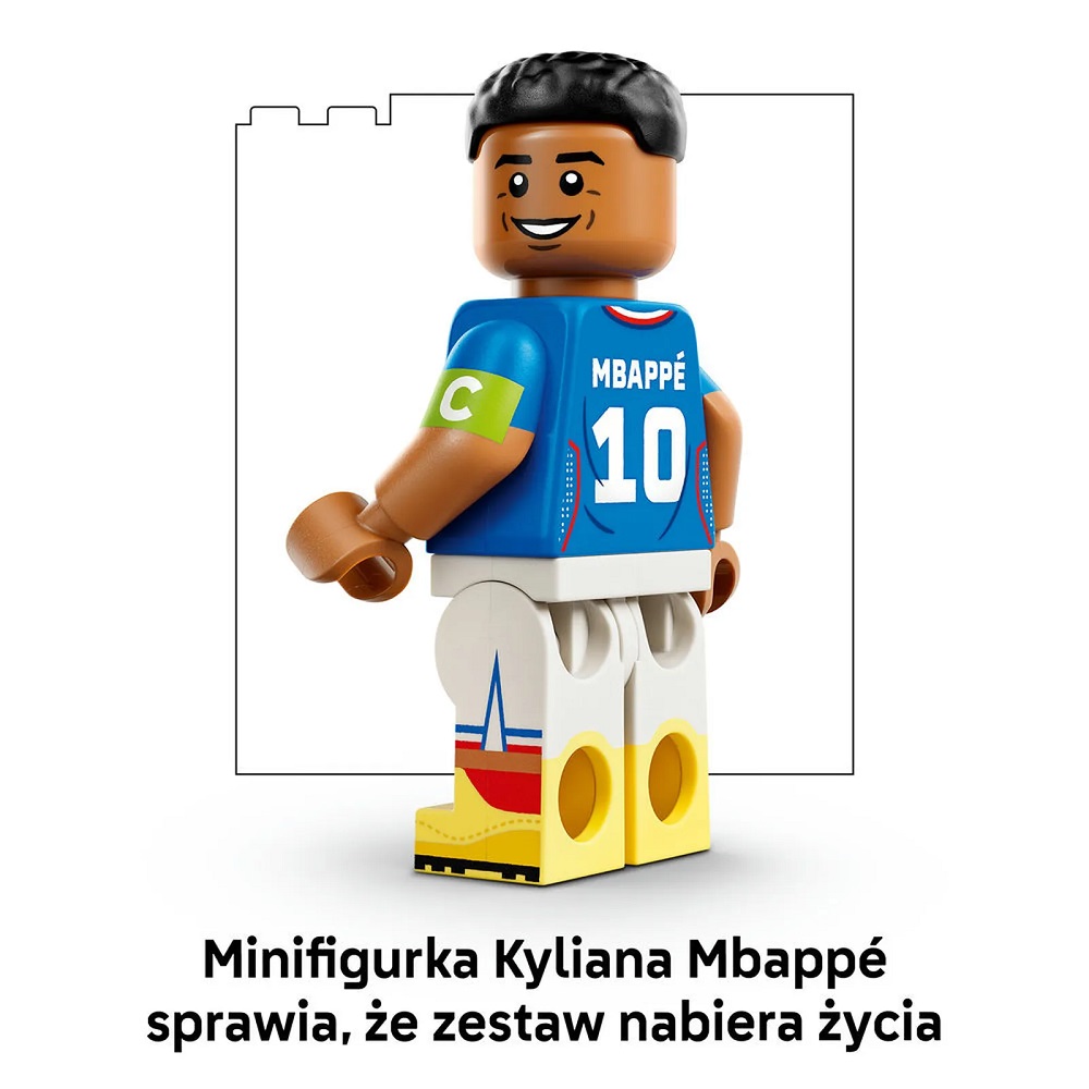Klocki Lego Editions 43013 Kylian Mbappe piłkarskie momenty, zabawki Nino Bochnia, pomysł na prezent dla 10 latka, pomysł na prezent dla fana sportu