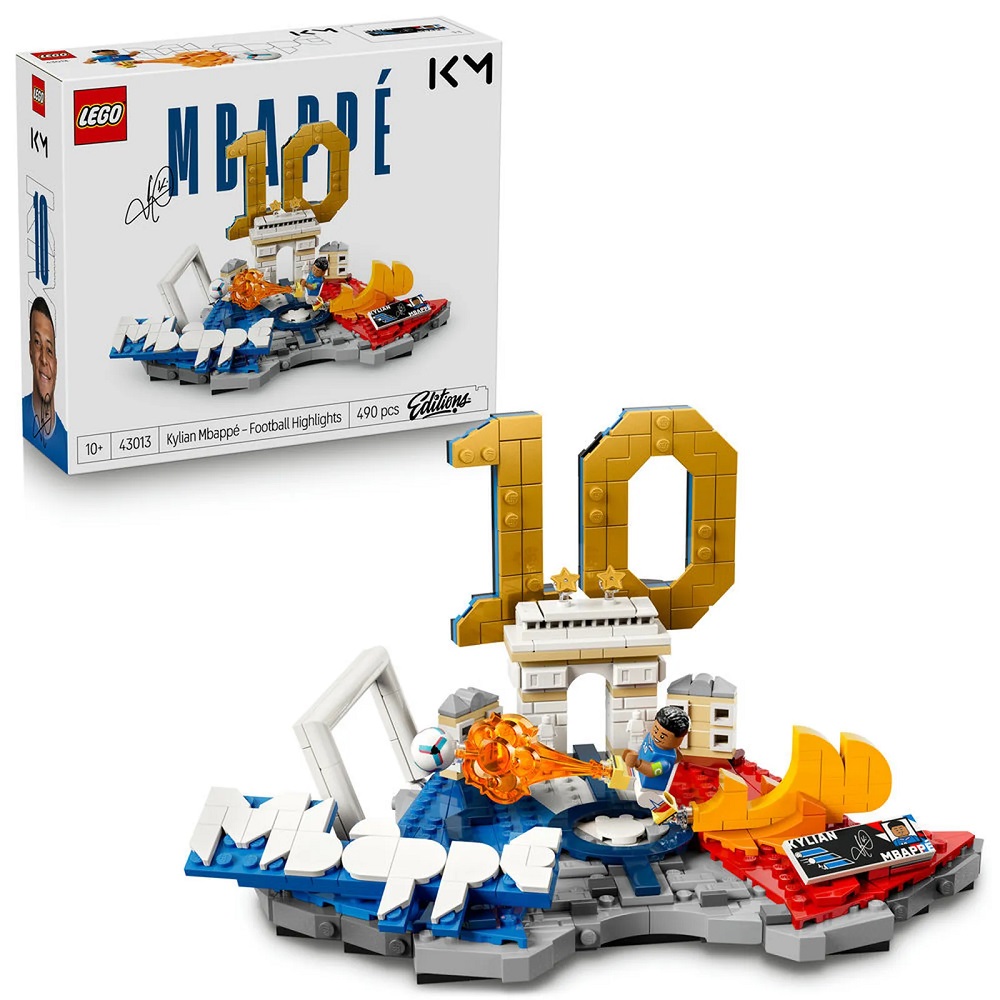 Klocki Lego Editions 43013 Kylian Mbappe piłkarskie momenty, zabawki Nino Bochnia, pomysł na prezent dla 10 latka, pomysł na prezent dla fana sportu