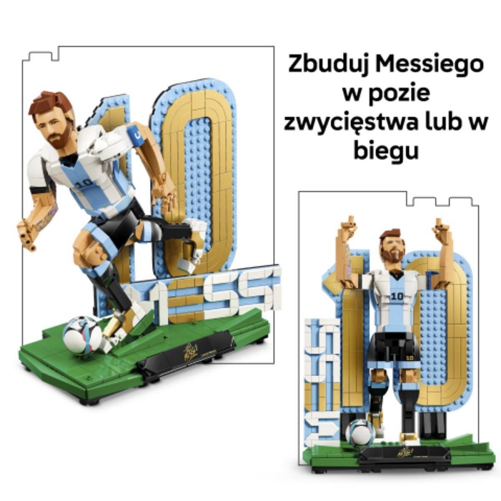 Klocki Lego Editions 43015 Lionel Messi piłkarska legenda, zabawki Nino Bochnia, pomysł na prezent dla 12 latka, co kupić fanowi piłki nożnej, prezent dla fana piłki nożnej