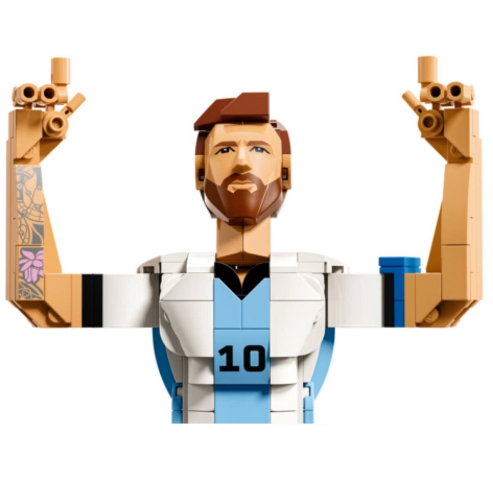 Klocki Lego Editions 43015 Lionel Messi piłkarska legenda, zabawki Nino Bochnia, pomysł na prezent dla 12 latka, co kupić fanowi piłki nożnej, prezent dla fana piłki nożnej