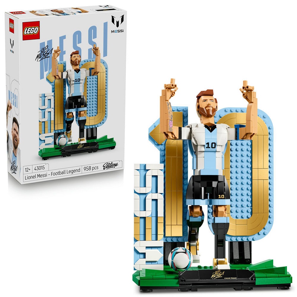 Klocki Lego Editions 43015 Lionel Messi piłkarska legenda, zabawki Nino Bochnia, pomysł na prezent dla 12 latka, co kupić fanowi piłki nożnej, prezent dla fana piłki nożnej