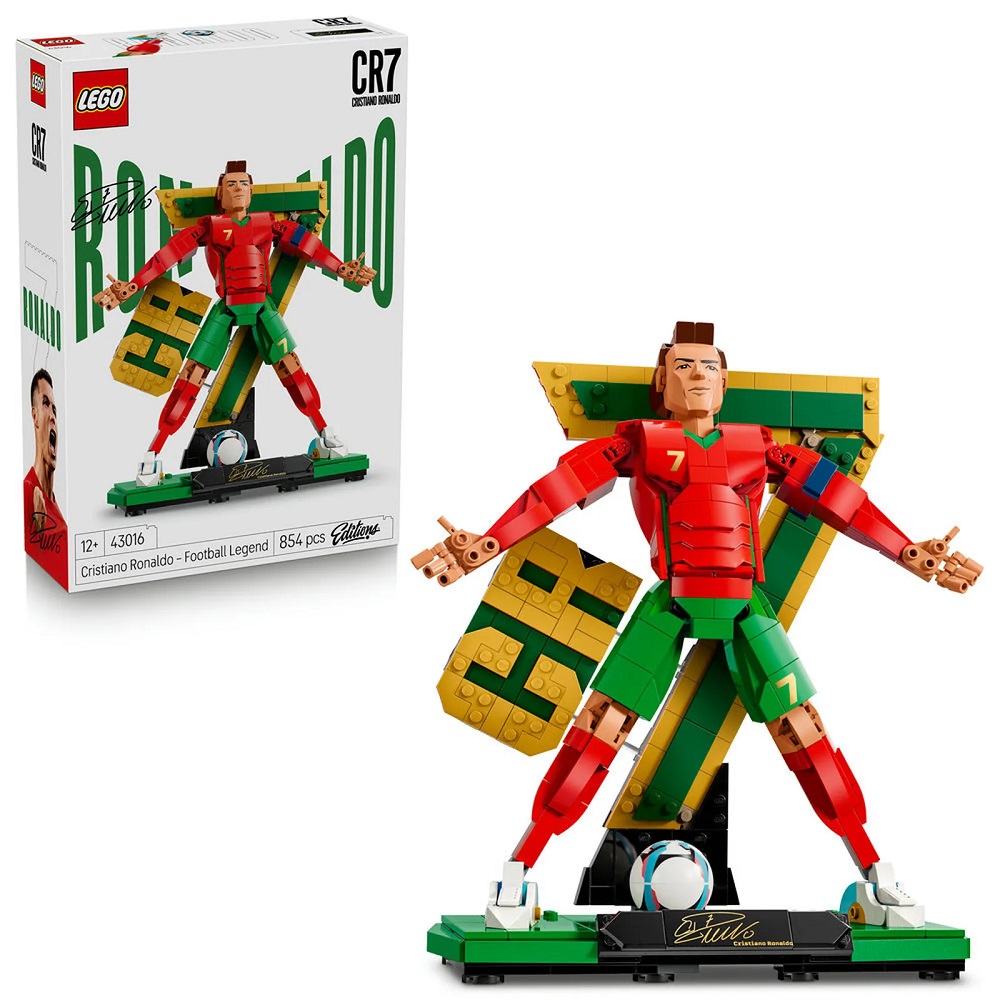 Klocki Lego Editions 43016 Cristiano Ronaldo piłkarska legenda, zabawki Nino Bochnia, zabawki Nino Bochnia, pomysł na prezent dla 12 latka, co kupić fanowi piłki nożnej, pomysł na prezent dla fana piłki nożnej