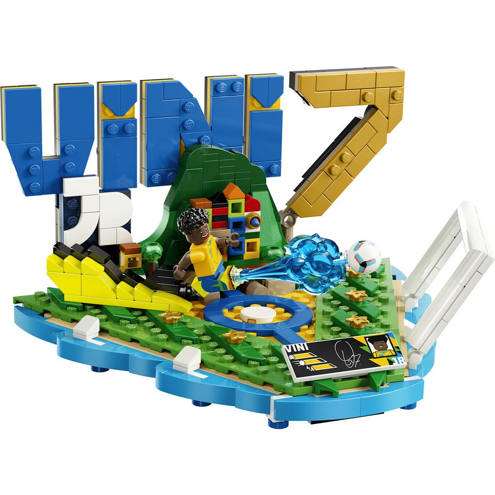 Klocki Lego Editions 43027 Vini Jr piłkarskie momenty, zabawki Nino Bochnia, pomysł na prezent dla małego sportowca, pomysł na prezent dla fana piłki nożnej