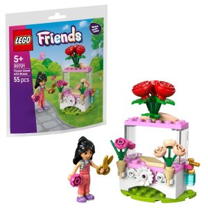 Klocki Lego Friends 30721 Kwiatowe stoisko z różami, zabawki Nino Bochnia, pomysł na prezent dla 6 latki, lego Friends w woreczku