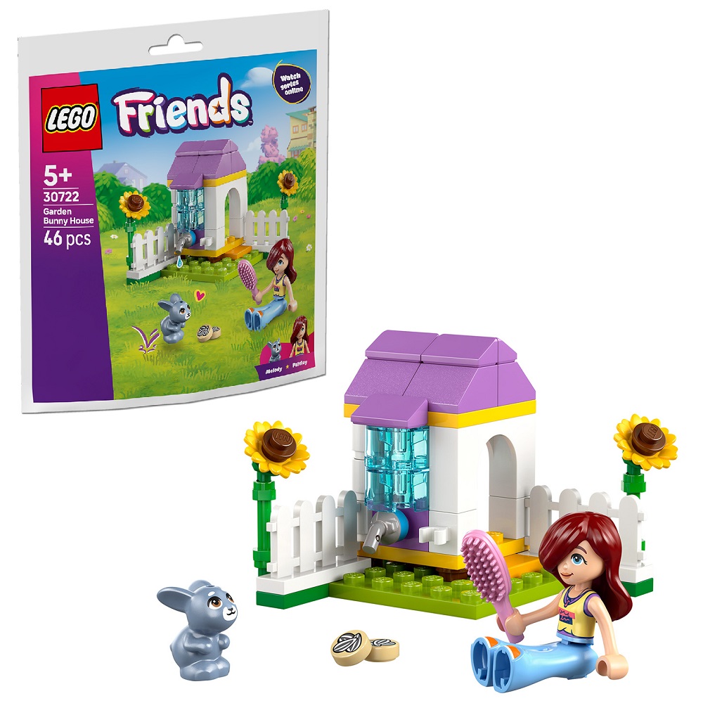 Klocki Lego Friends 30722 Domek króliczka w ogrodzie, zabawki Nino Bochnia, pomysł na prezent dla 5 latki, klocki lego Friends w woreczku