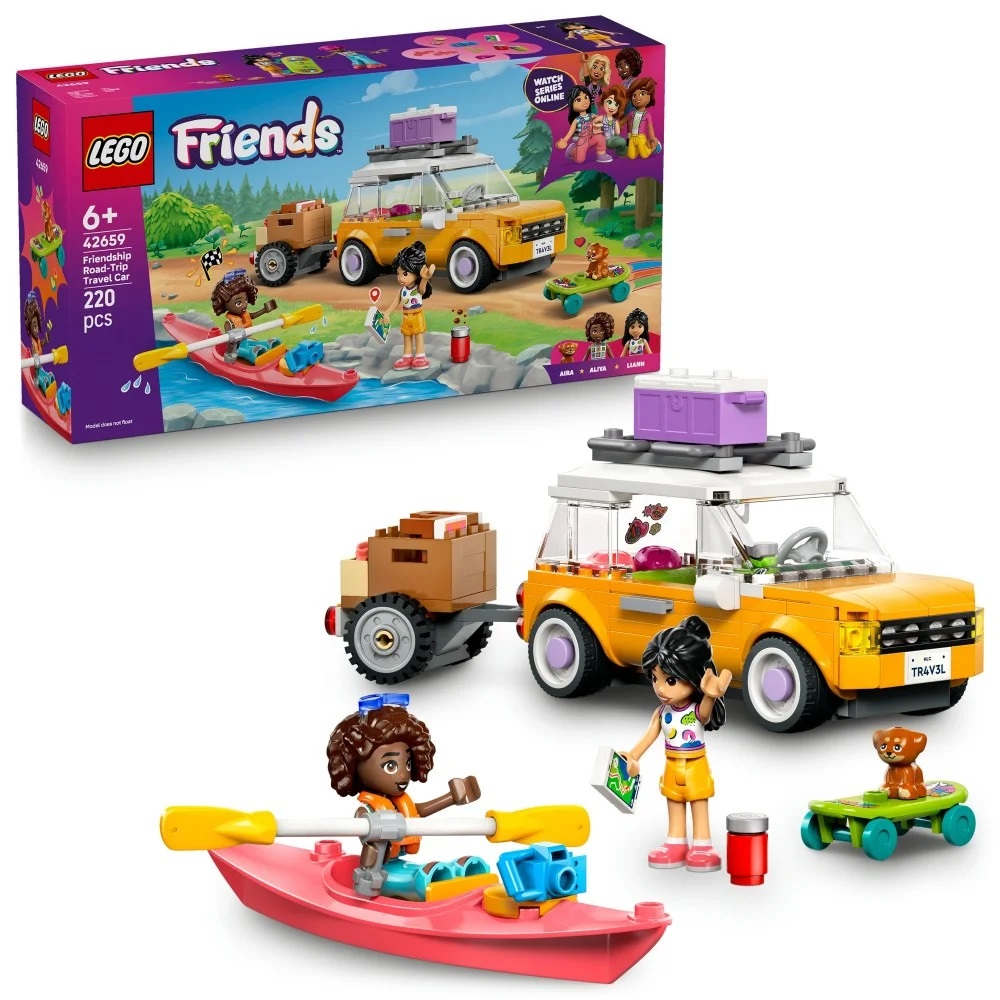Klocki Lego Friends 42659 Samochodowa wycieczka przyjaciółek, zabawki Nino Bochnia, pomysł na prezent dla 6 latki, lego Friends, lego 42659