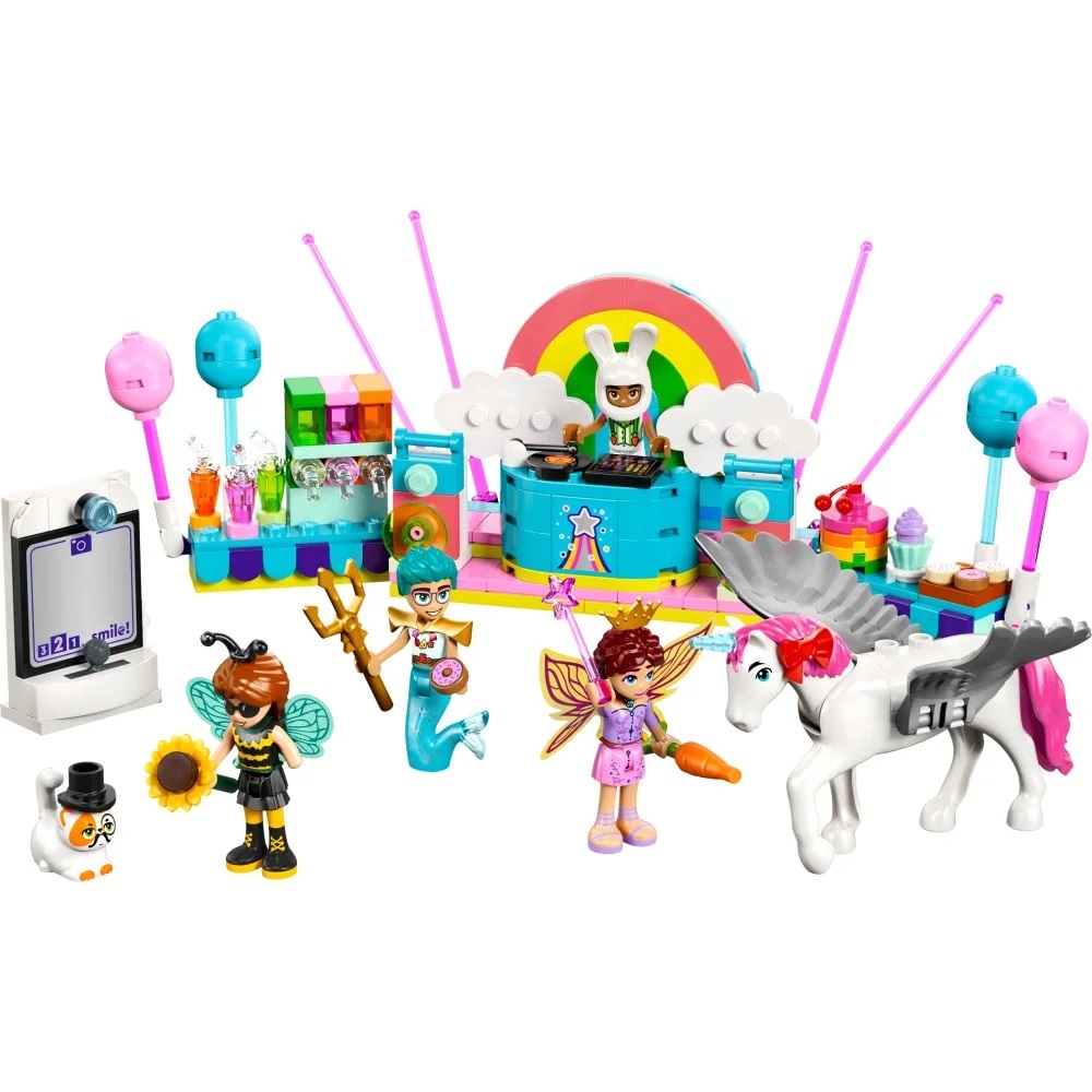 Klocki Lego Friends 42661 Bal przebierańców z jednorożcem i wróżką, zabawki Nino Bochnia, pomysł na prezent dla 6 latki, lego Friends 42661