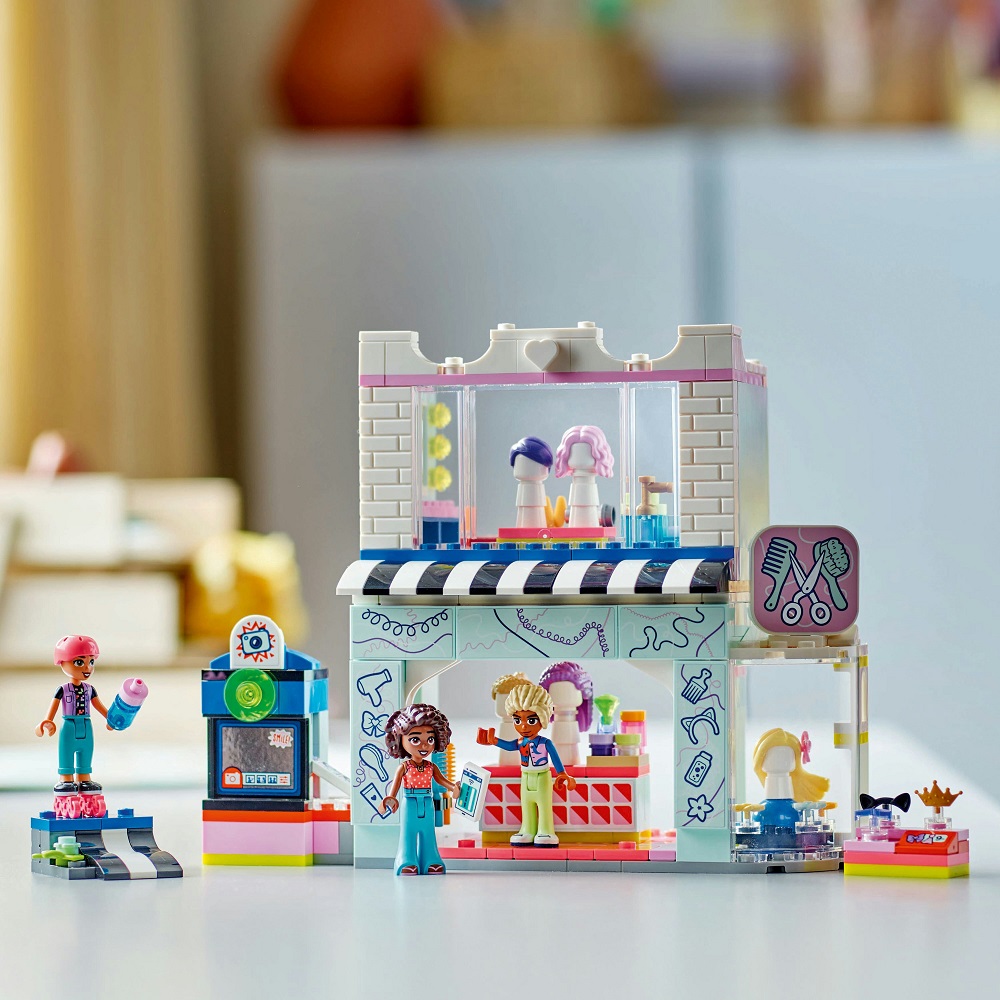 Klocki Lego Friends 42662 Salon fryzjerski i sklep z ozdobami, zabawki Nino Bochnia, pomysł na prezent dla 7 latki, lego friends, lego 42662