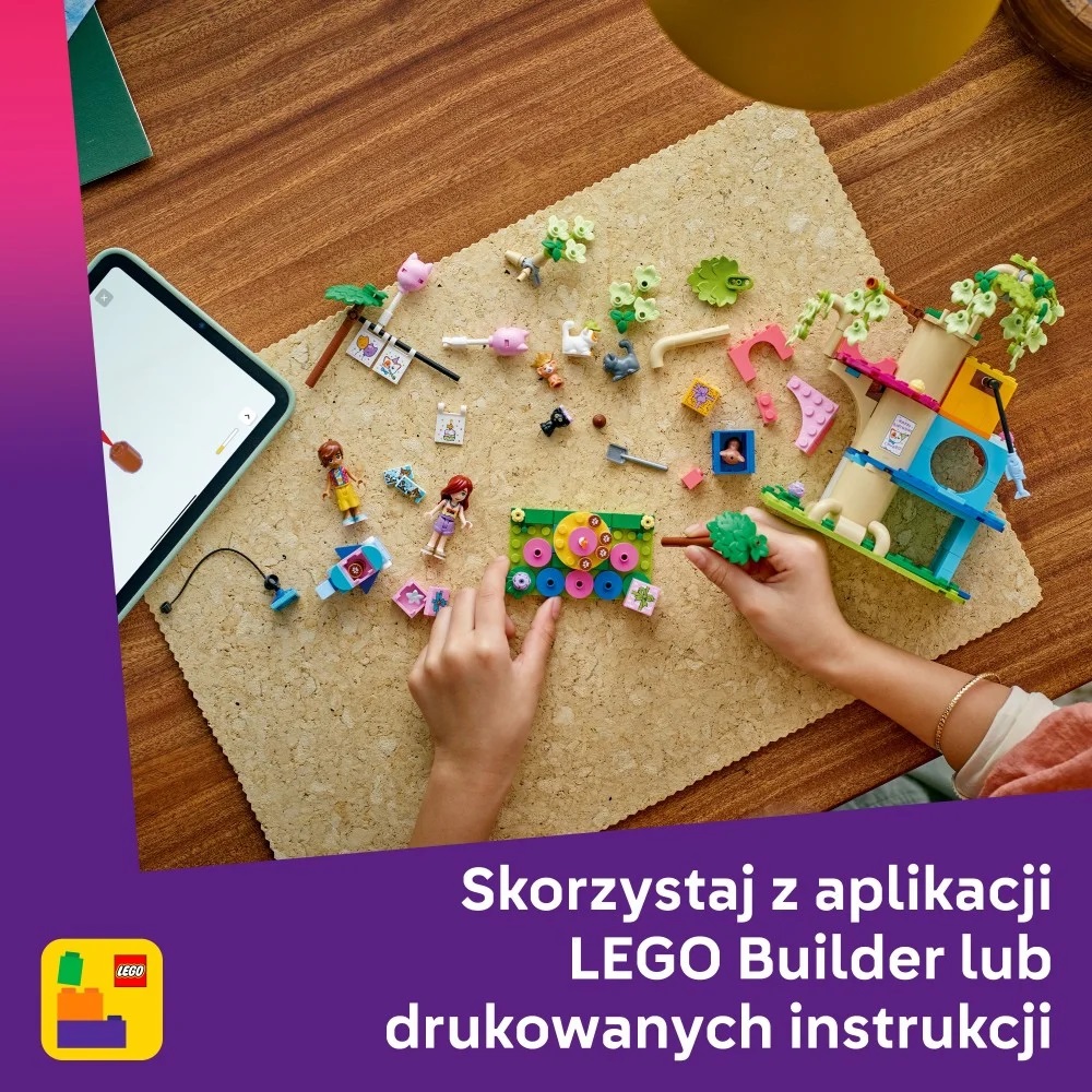 Klocki Lego Friends 42666 Kocie przyjęcie urodzinowe i domek na drzewie, zabawki Nino Bochnia, pomysł na prezent dla 6 latki, lego Friends 42666