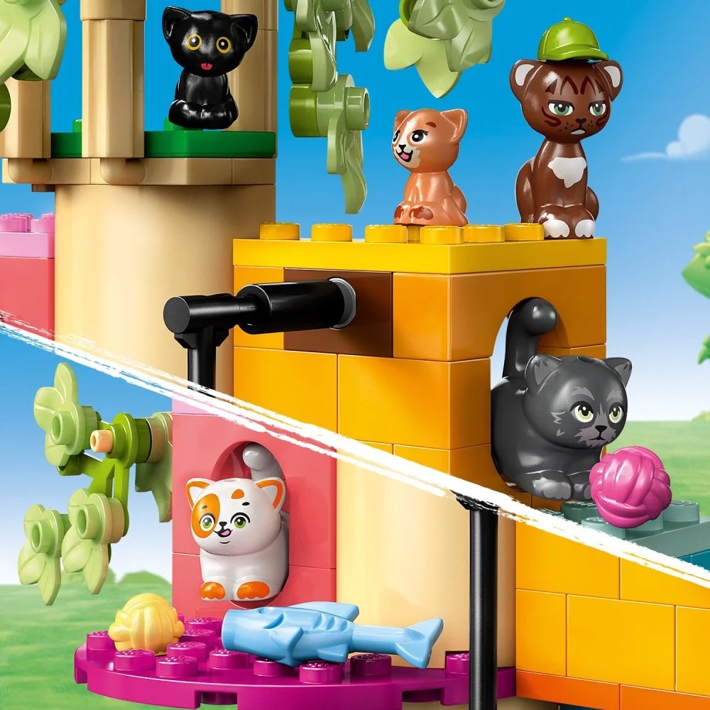 Klocki Lego Friends 42666 Kocie przyjęcie urodzinowe i domek na drzewie, zabawki Nino Bochnia, pomysł na prezent dla 6 latki, lego Friends 42666