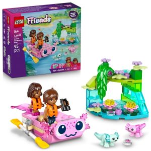 Klocki Lego Friends 42681 Przygoda w aksolotlowej łodzi, zabawki Nino Bochnia, pomysł na prezent dla 5 latki, klocki lego 42681