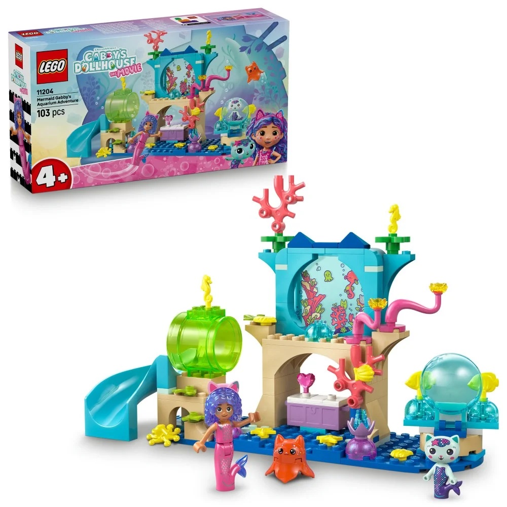 Klocki Lego Koci Domek Gabi 11204 Podwodna przygoda syrenki Gabi, zabawki Nino Bochnia, pomysł na prezent dla 4 latki, lego Koci Domek Gabi
