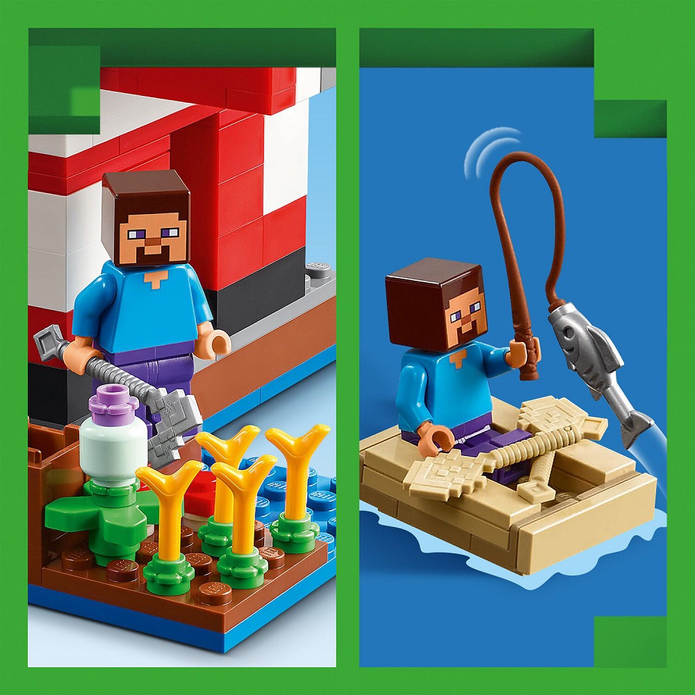 Klocki Lego Minecraft 21270 Dom grzybowej krowy, zabawki Nino Bochnia, pomysł na prezent dla 8 latka, lego minecraft