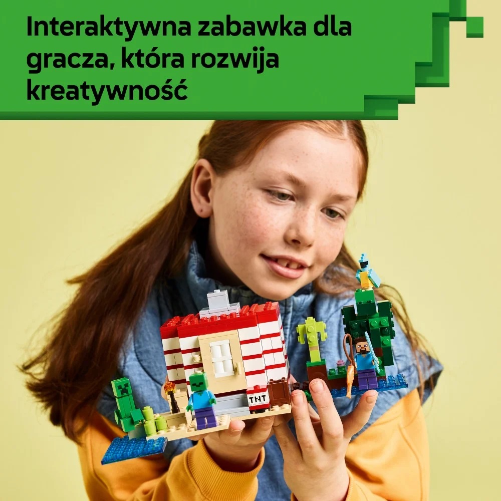 Klocki Lego Minecraft 21275 Dom TNT w dżungli, zabawki Nino Bochnia,pomysł na prezent dla 8 latka, lego Minecraft, lego 21275