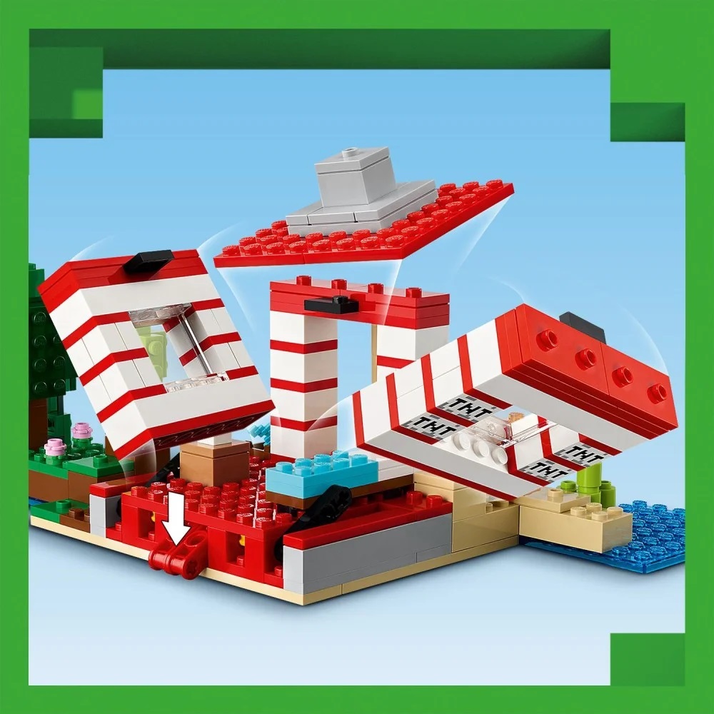 Klocki Lego Minecraft 21275 Dom TNT w dżungli, zabawki Nino Bochnia,pomysł na prezent dla 8 latka, lego Minecraft, lego 21275