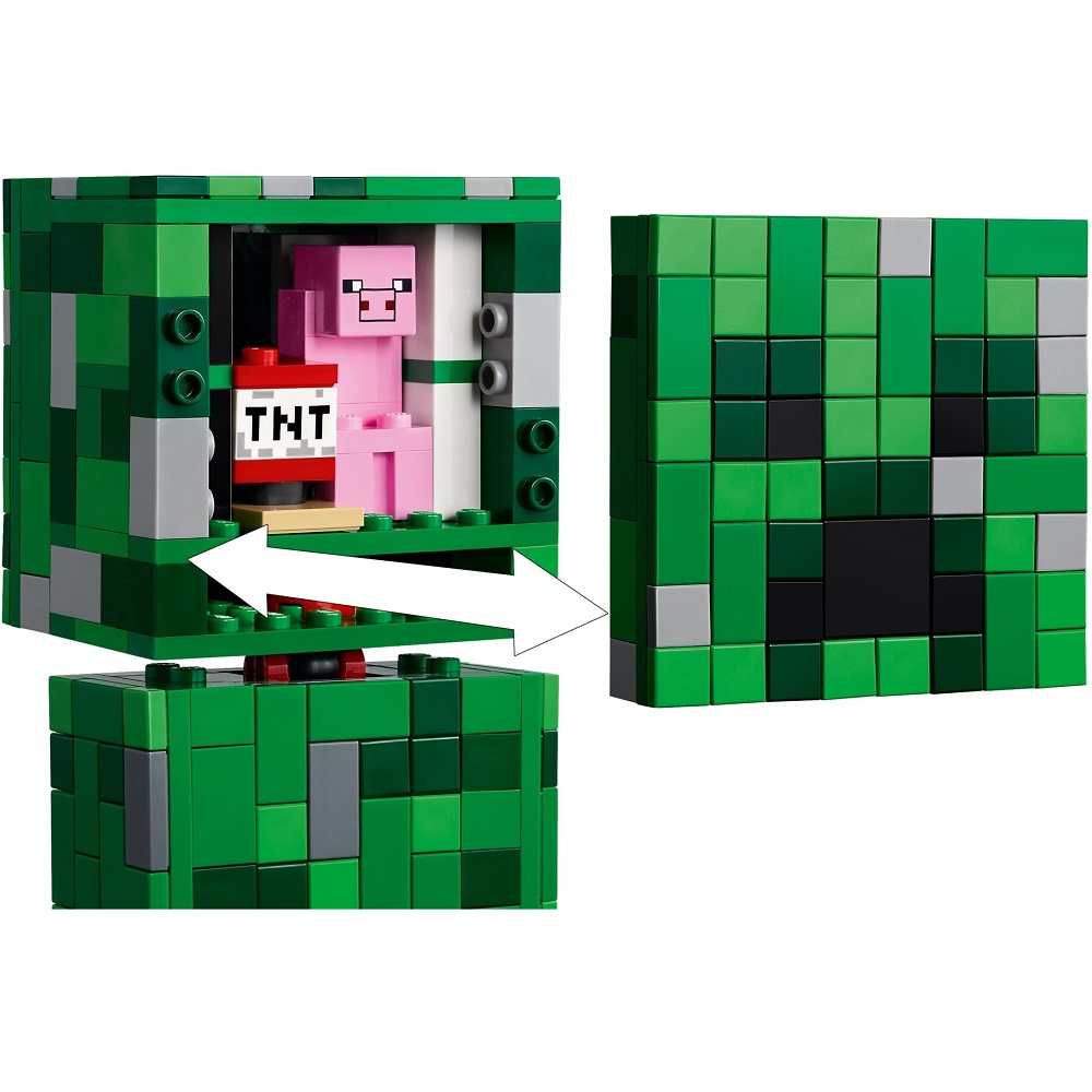 Klocki Lego Minecraft 21276 Creeper, zabawki Nino Bochnia, pomysł na prezent dla 7 latka, lego Creeper, lego 21276