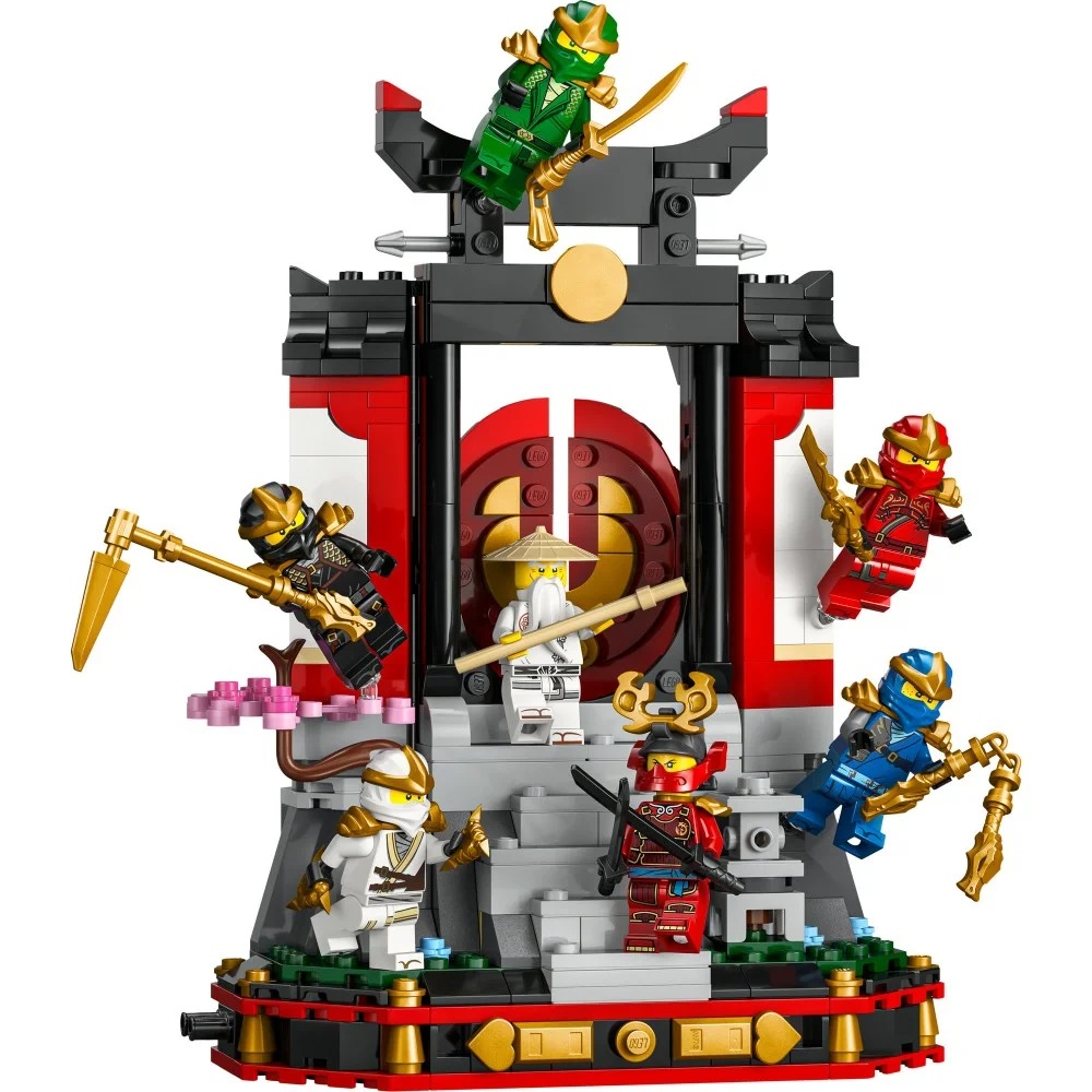 Klocki Lego Ninjago 71866 Ozdoba z postaciami Ninja, zabawki Nino Bochnia, pomysł na prezent dla fana Ninjago, lego 71866, lego ninjago 71866