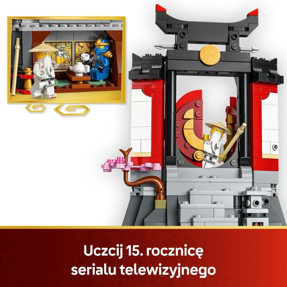 Klocki Lego Ninjago 71866 Ozdoba z postaciami Ninja, zabawki Nino Bochnia, pomysł na prezent dla fana Ninjago, lego 71866, lego ninjago 71866