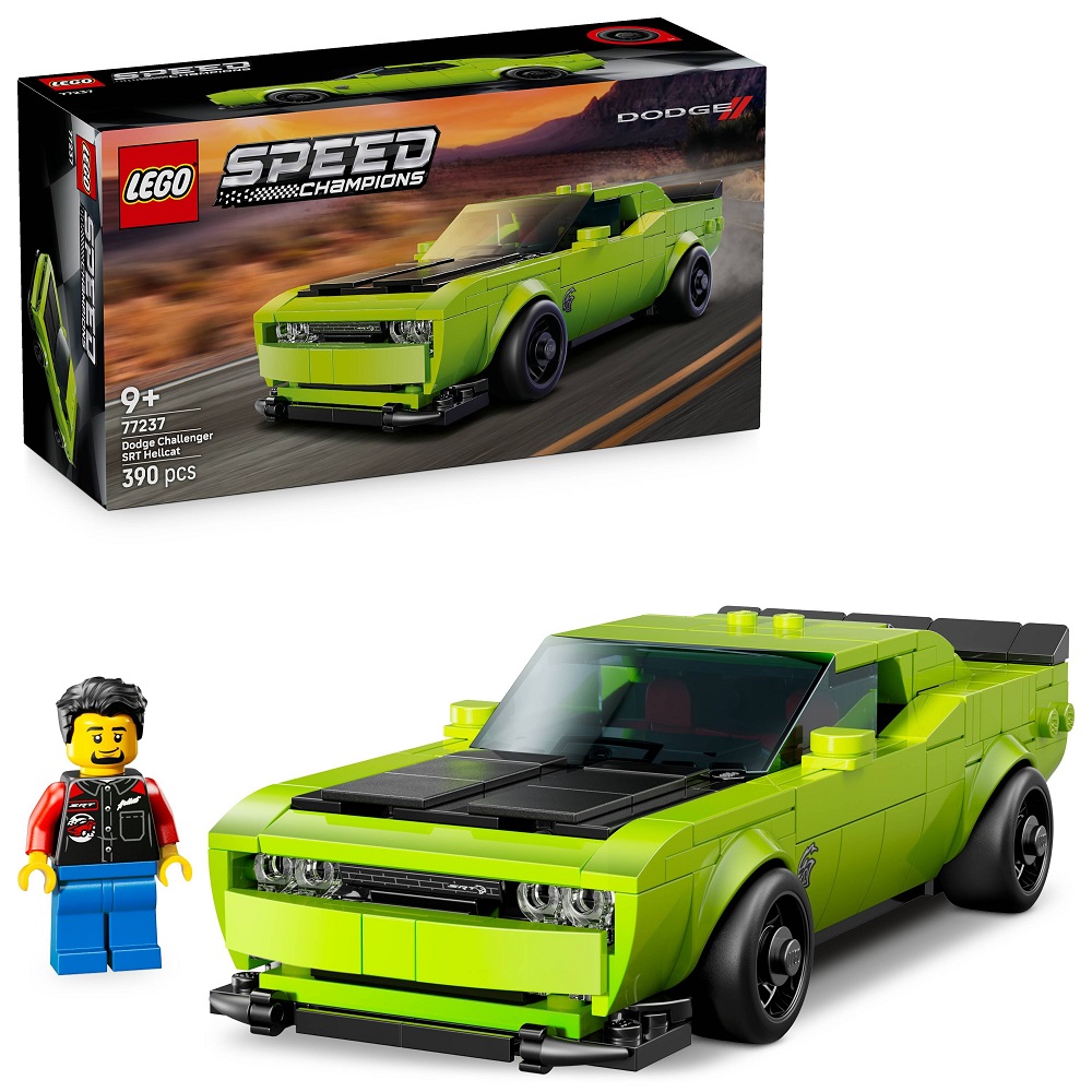 Klocki Lego Speed Champions 77237 Samochód sportowy Dodge Challenger SRT Hellcat, zabawki nino Bochnia, pomysł na prezent dla 9 latka, klocki lego Speed Samochód , lego 77237
